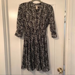 H&M animal print dress
